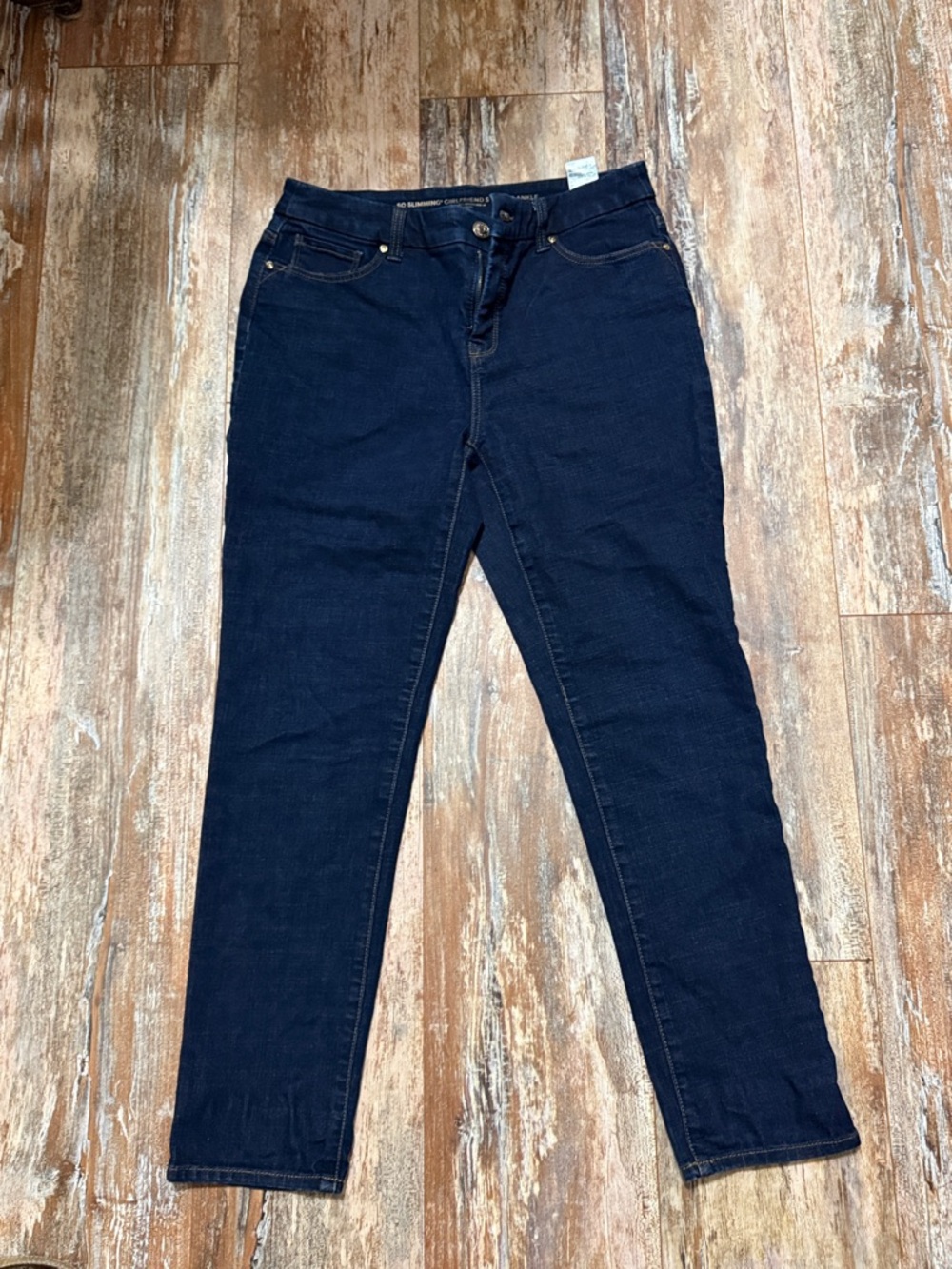 Chico's Dark Navy Straight-Leg Jeans